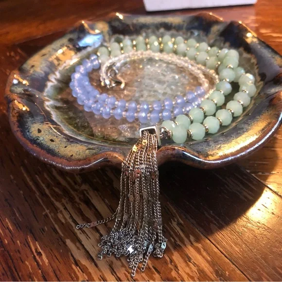 BANANA REPUBLIC Bead and Tassel Necklace - Picture 3 of 6